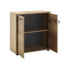 Hanah Home Nkt-522-Tt-1 Estantería Roble 76x75x34cm Tablero de Partículas Melamina 16mm